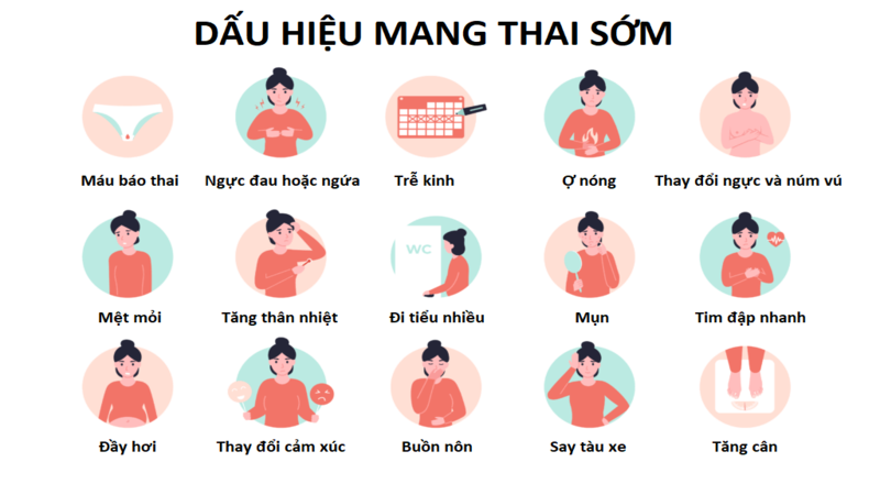 dấu hiệu nhận biết có thai