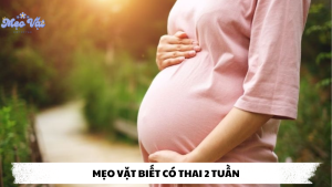 mẹo vặt biết có thai 2 tuần