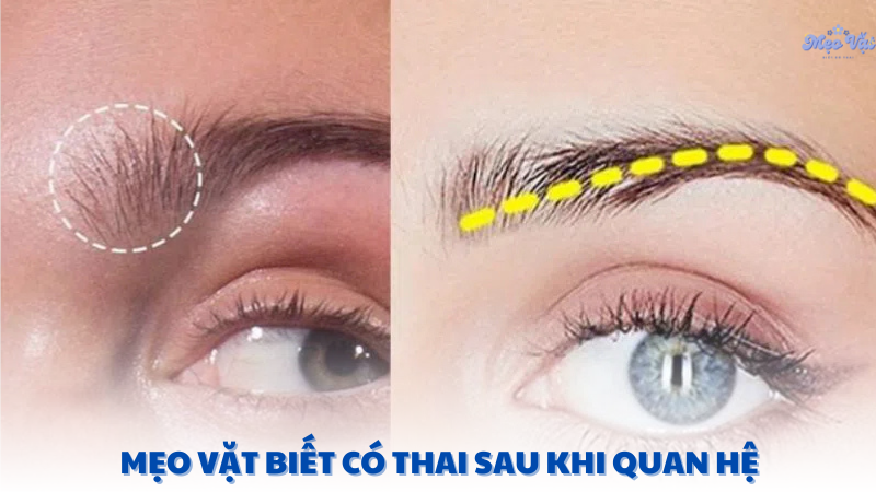 mẹo vặt biết có thai sau khi quan hệ