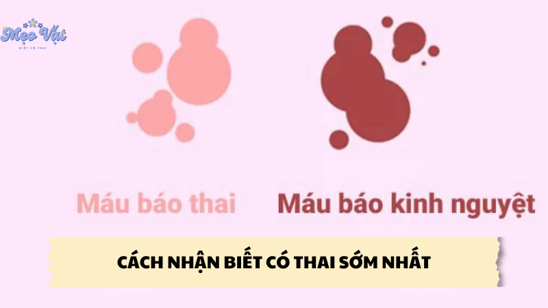 cách nhận biết có thai sớm nhất